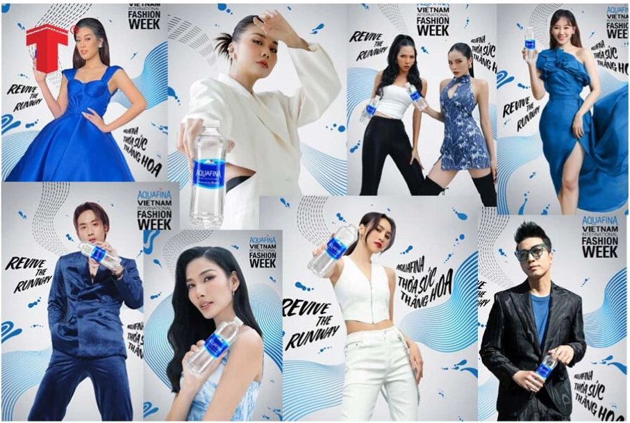 Aquafina đồng hành cùng dàn sao tại sự kiện Vietnam Fashion Week thường niên
