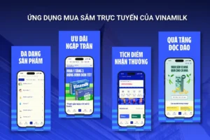 Ứng dụng mua sắm trực tuyến của Vinamilk