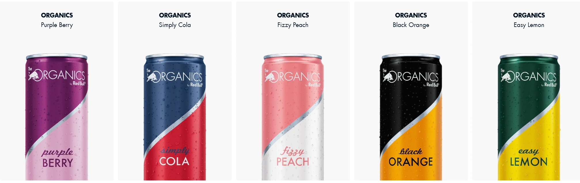 Các sản phẩm Organics by Red Bull đa dạng về hương vị