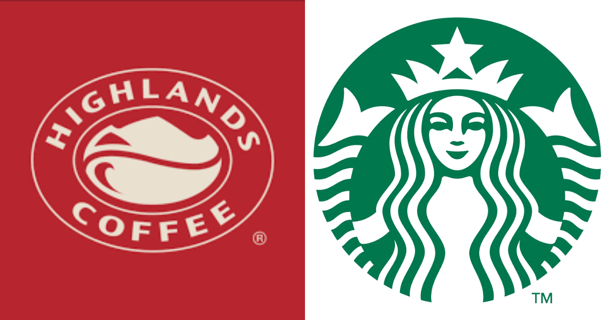 Đối thủ lớn nhất của Starbucks là Highlands Coffee với gần 800 cửa hàng khắp cả nước