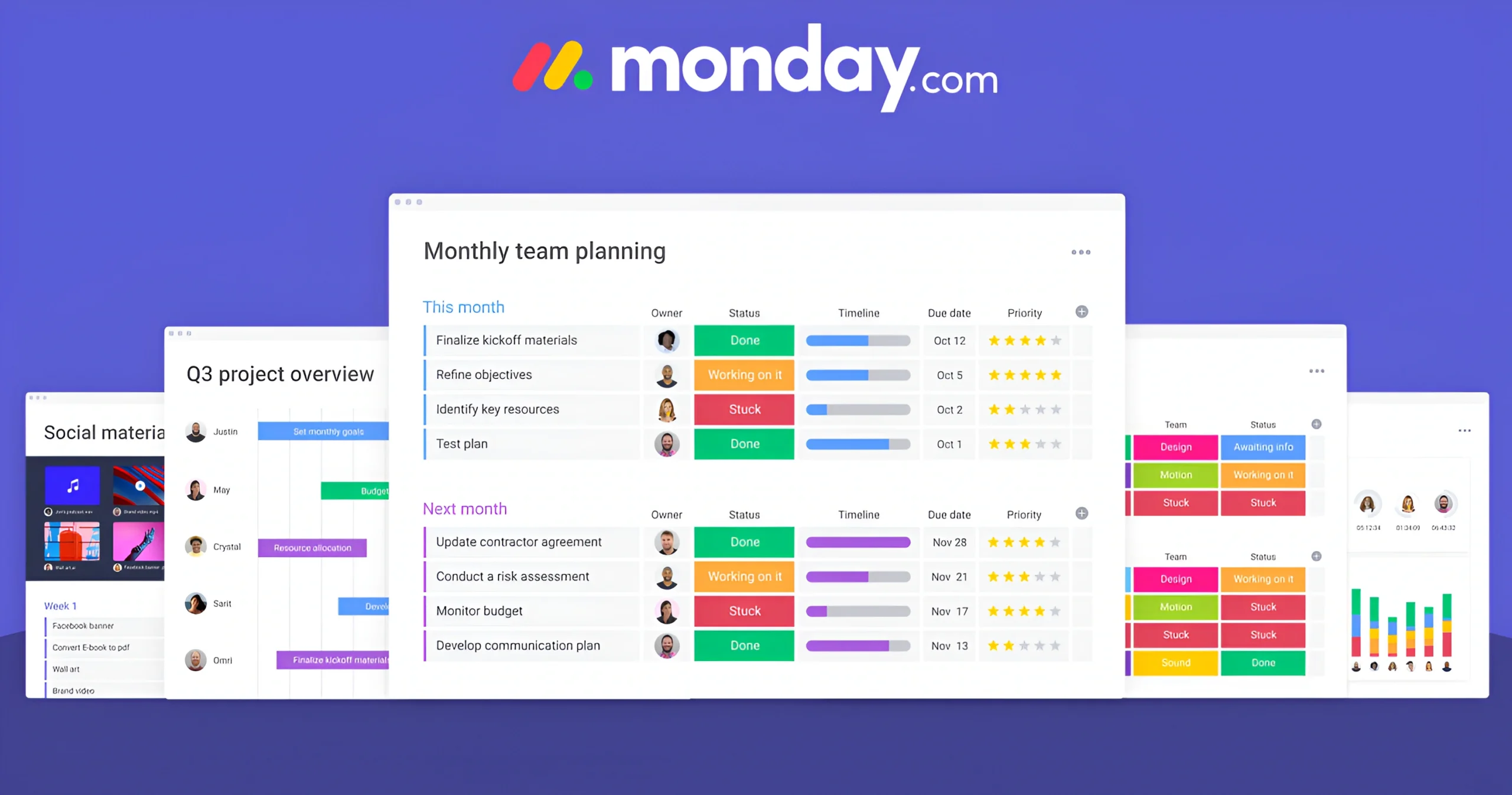 Phần mềm quản lý dự án Monday